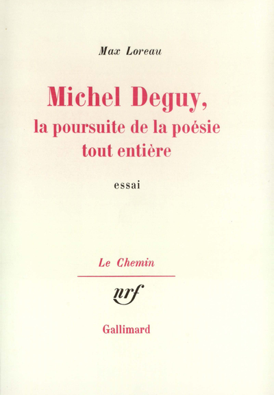 Michel Deguy, la poursuite de la poésie tout entière (9782070200962-front-cover)