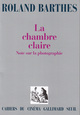 La Chambre claire, Note sur la photographie (9782070205417-front-cover)