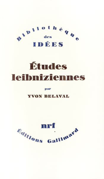 Études leibniziennes, De Leibniz à Hegel (9782070294602-front-cover)