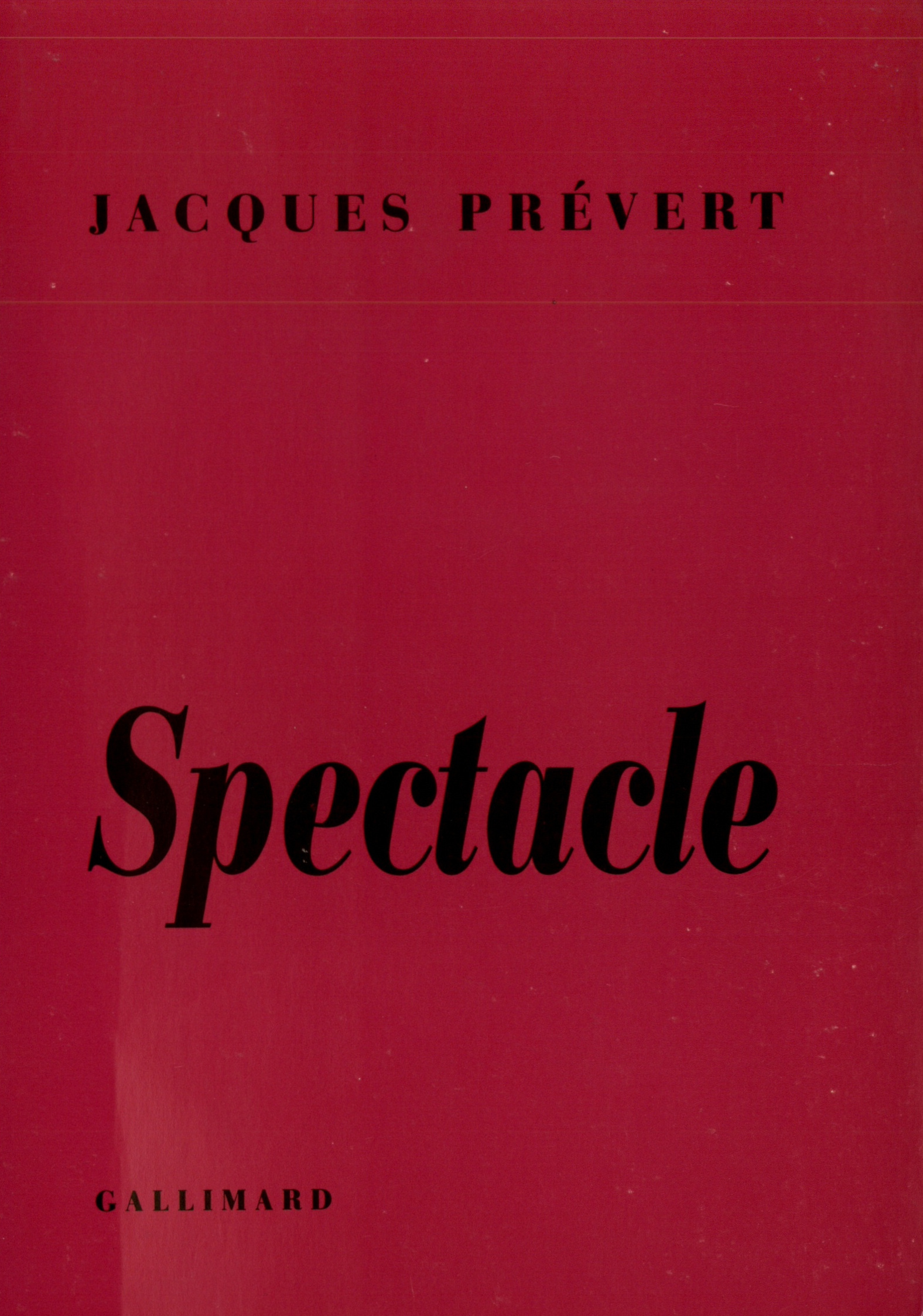 Spectacle (9782070252350-front-cover)