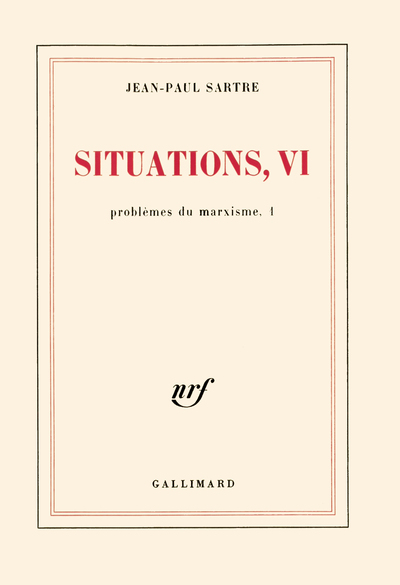 Situations, Problèmes du marxisme, 1 (9782070257768-front-cover)