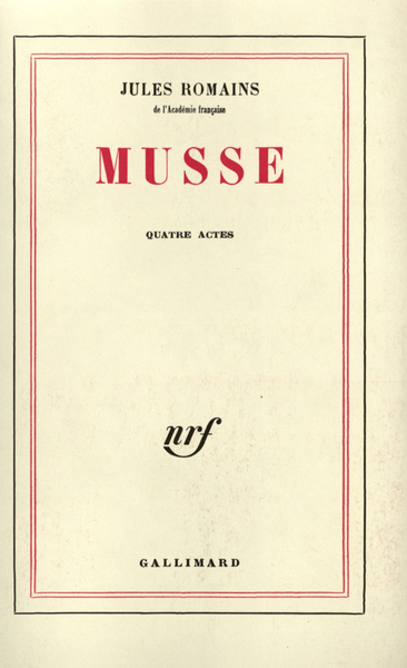 Musse, Pièce en quatre actes (9782070255252-front-cover)