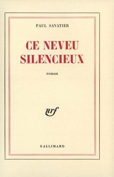 Ce neveu silencieux (9782070283415-front-cover)