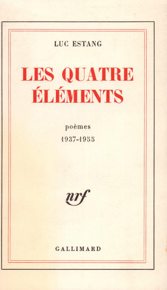 Les Quatre Éléments, (1937-1955) (9782070222490-front-cover)