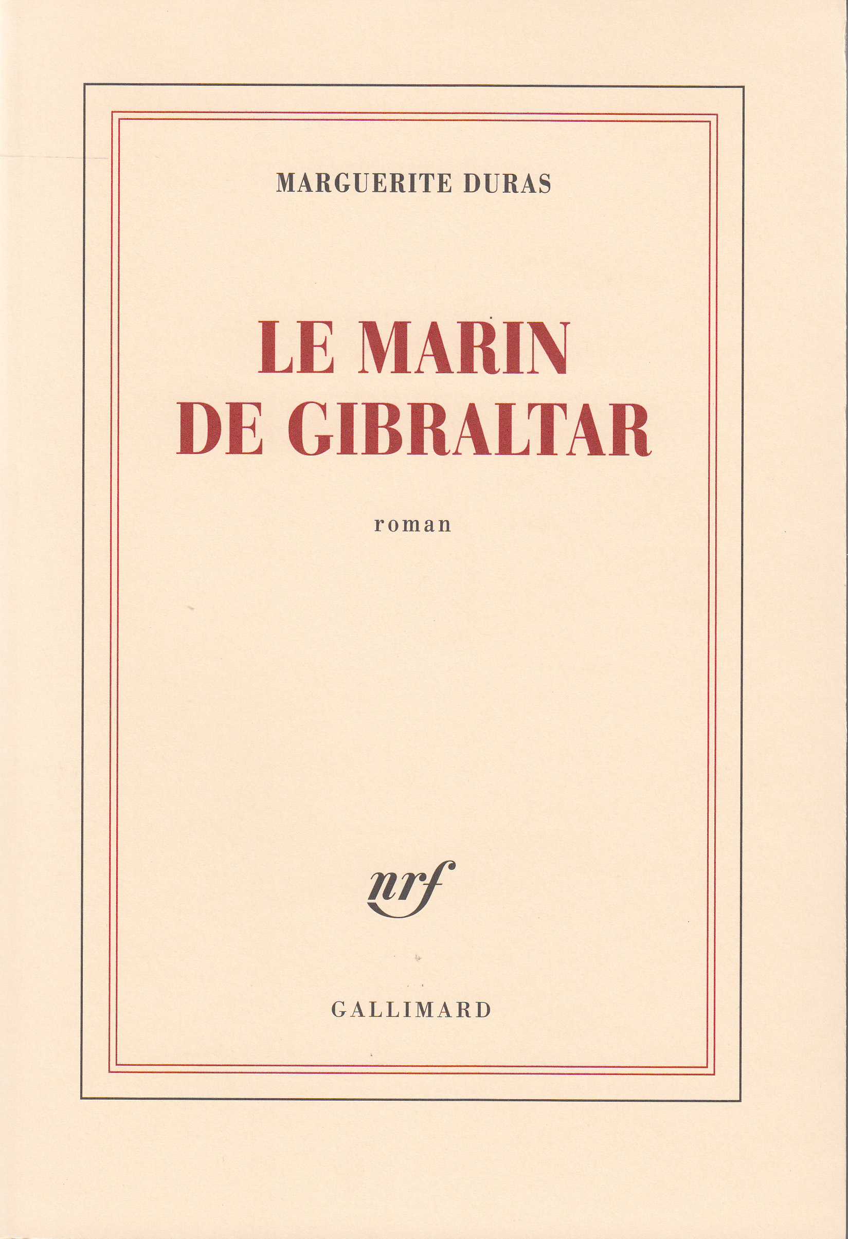 Le marin de Gibraltar (9782070220946-front-cover)