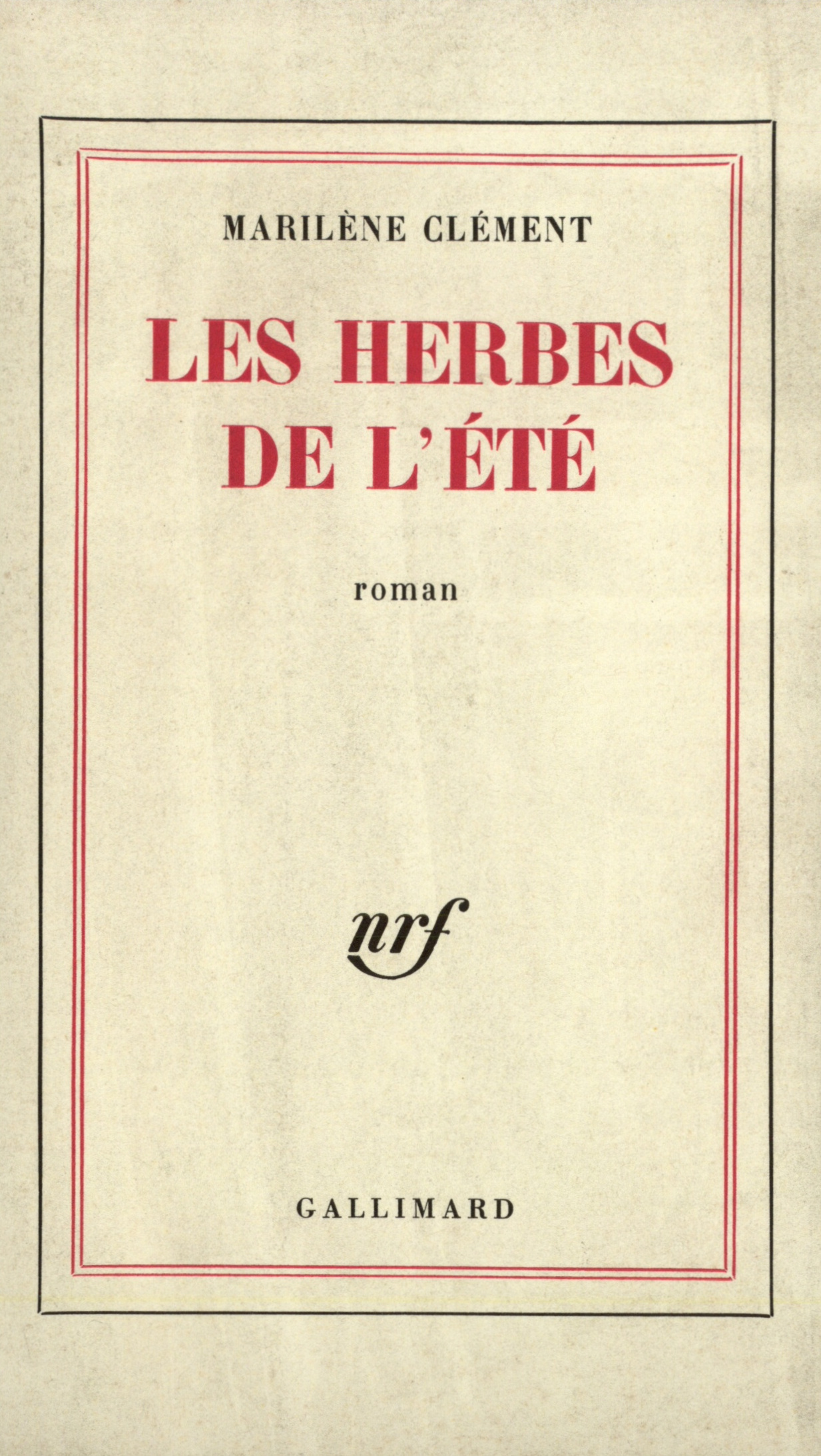 Les Herbes de l'été (9782070215515-front-cover)