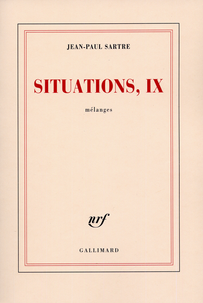 Situations, Mélanges (9782070280889-front-cover)