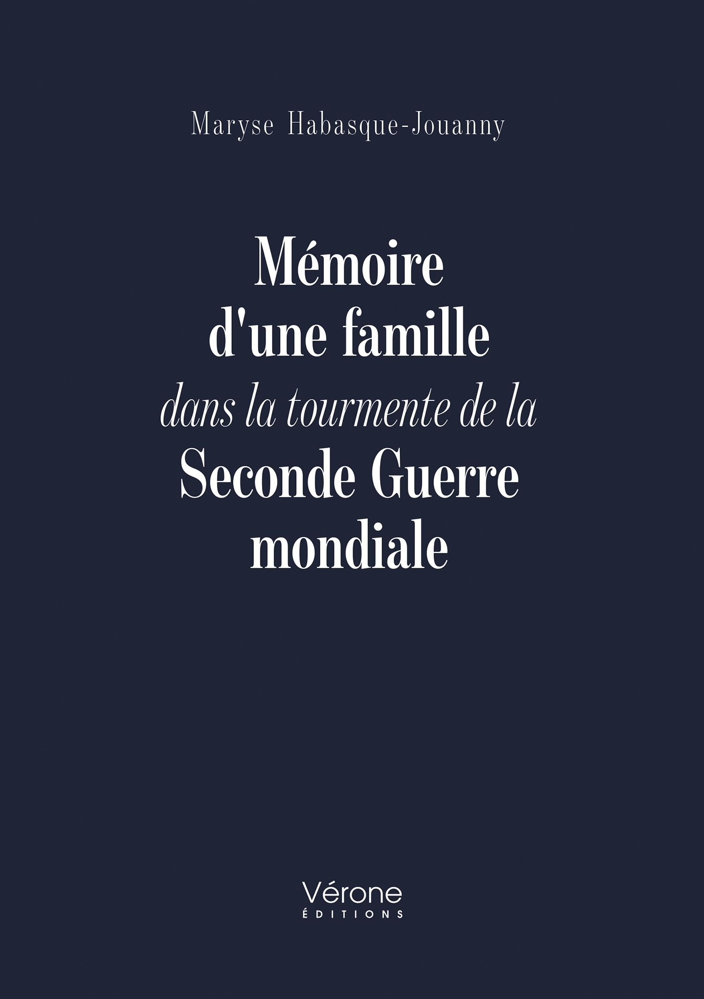 Mémoire d'une famille dans la tourmente de la Seconde Guerre mondiale (9791042311926-front-cover)