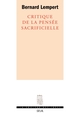 Critique de la pensée sacrificielle (9782020410908-front-cover)