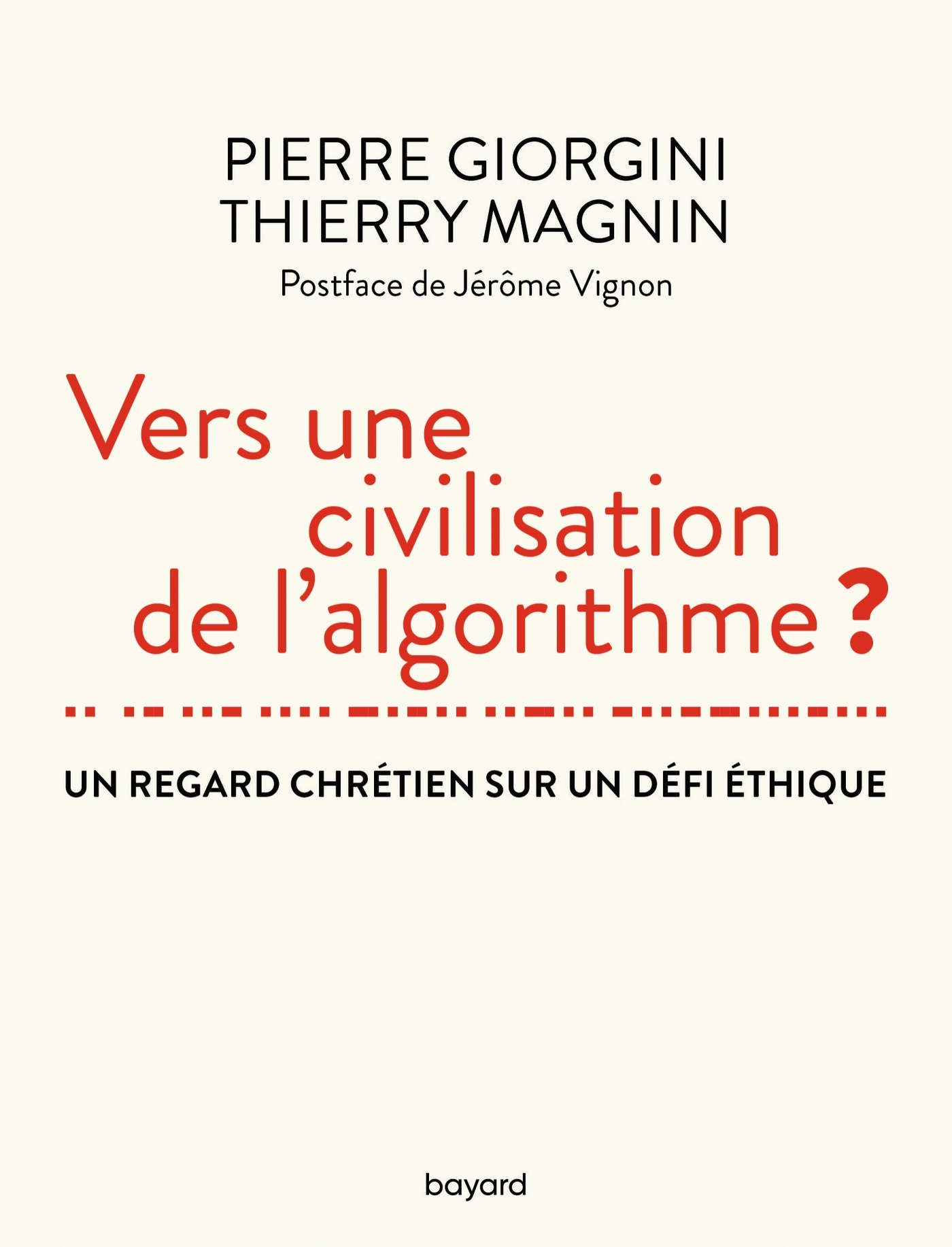 Vers une civilisation de l'algorithme ? (9782227500259-front-cover)