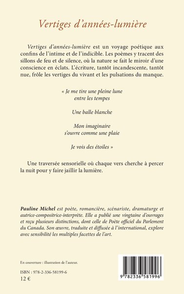 Vertiges d’années-lumière (9782336581996-back-cover)