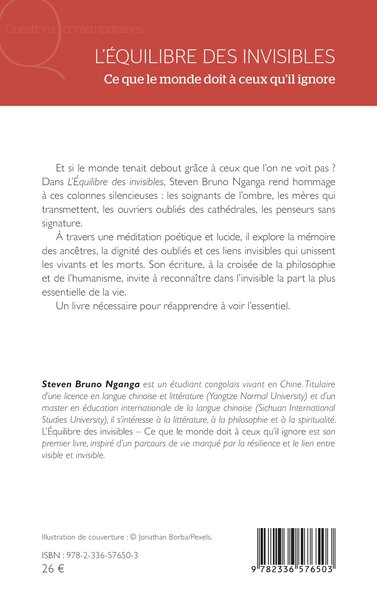 L’équilibre des invisibles, Ce que le monde doit à ceux qu’il ignore (9782336576503-back-cover)