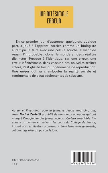 Infinitésimale erreur (9782336574738-back-cover)