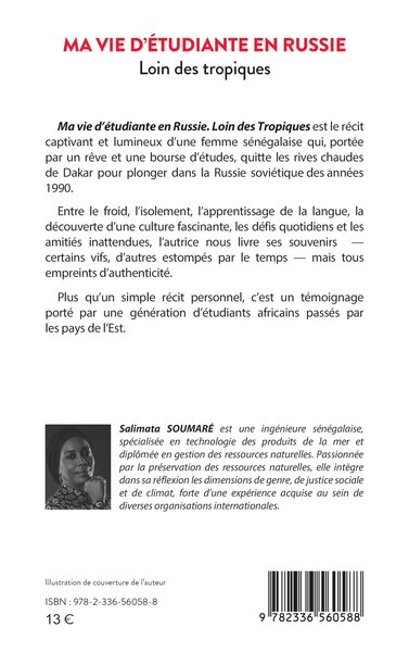 Ma vie d’étudiante en Russie, Loin des tropiques (9782336560588-back-cover)