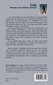 Exils, Itinéraires d'une militante marocaine (9782336583341-back-cover)