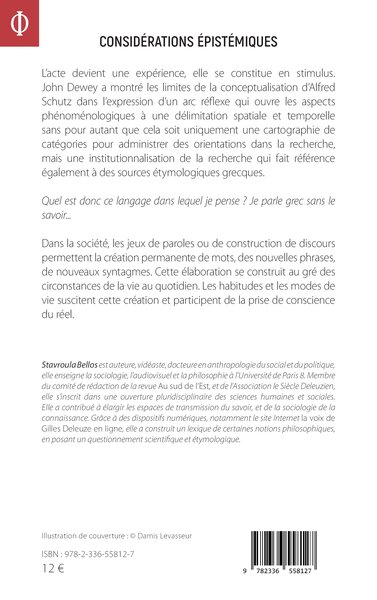 Considérations épistémiques, Aux sources humaines et artificielles de l’intelligence (9782336558127-back-cover)