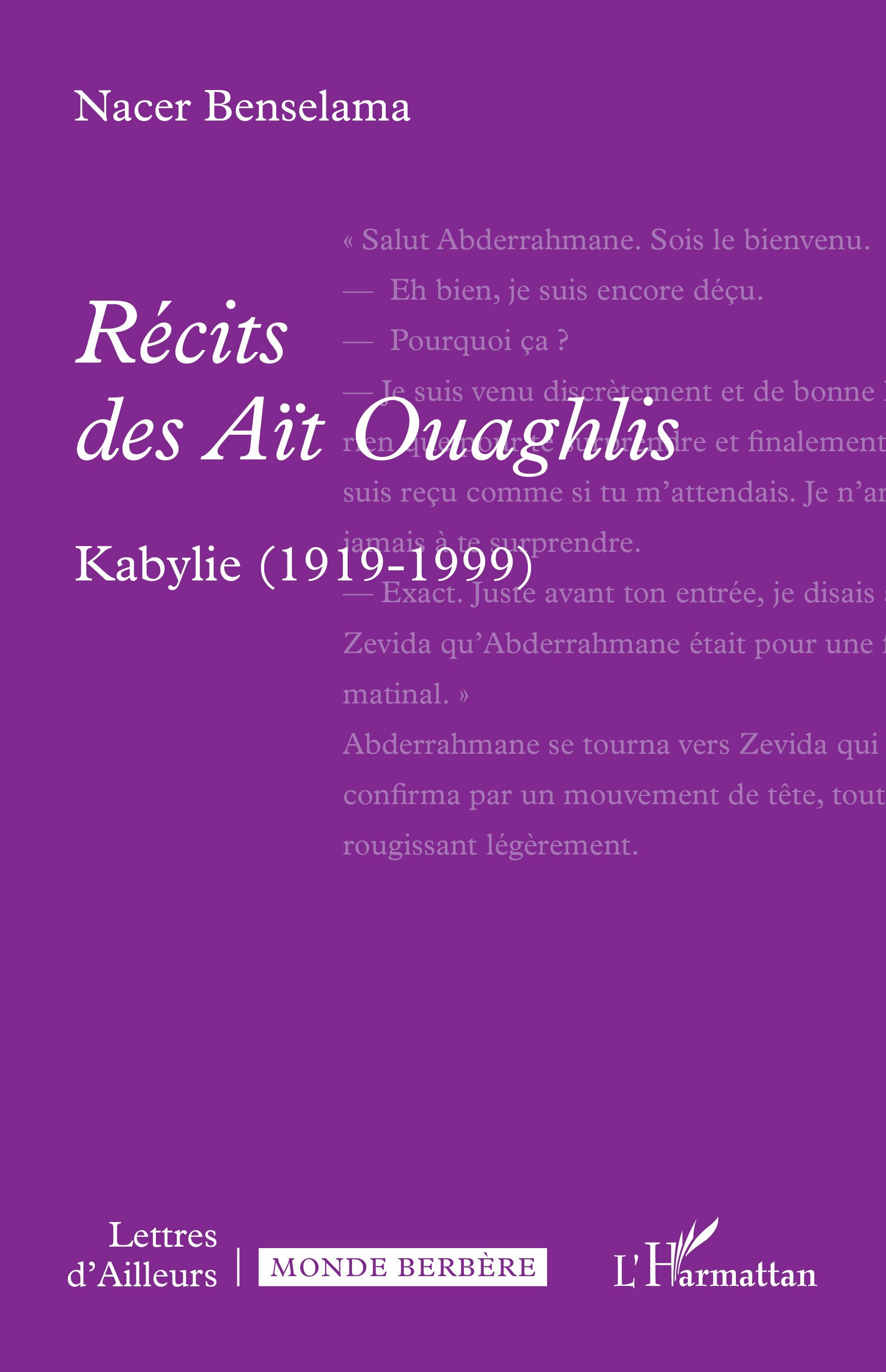 Récits des Aït Ouaghlis, Kabylie (1919-1999) (9782336529158-front-cover)