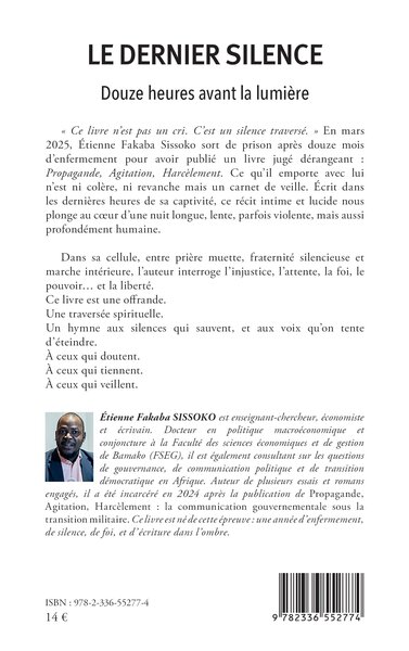 Le dernier silence, Douze heures avant la lumière (9782336552774-back-cover)