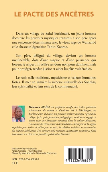 Le pacte des ancêtres (9782336588599-back-cover)