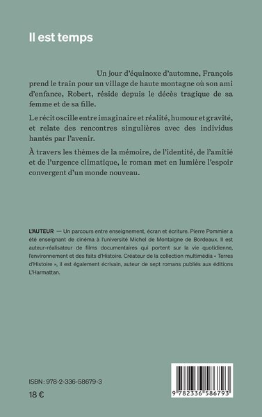 Il est temps (9782336586793-back-cover)