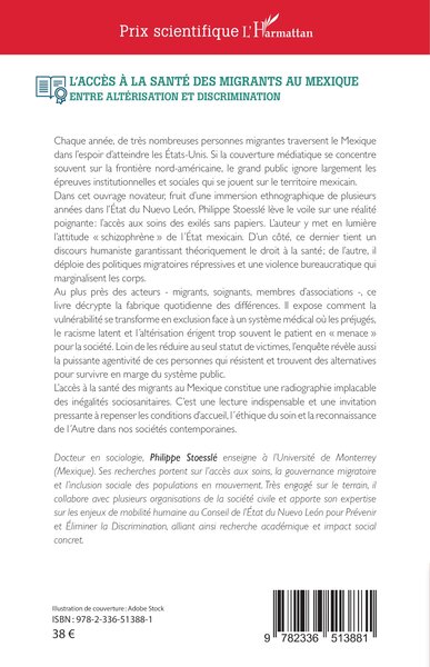L'accès à la santé des migrants au Mexique, Entre altérisation et discrimination (9782336513881-back-cover)