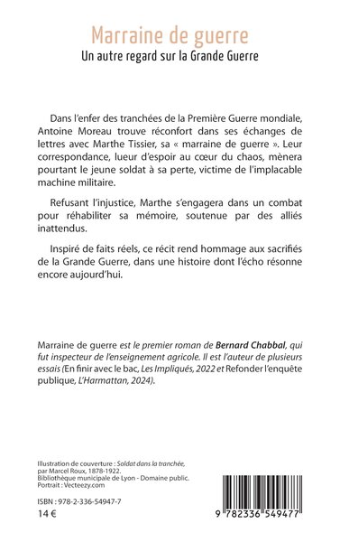 Marraine de guerre, Un autre regard sur la Grande Guerre (9782336549477-back-cover)