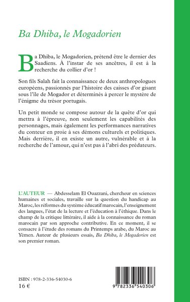 Ba Dhiba, le Mogadorien (9782336540306-back-cover)