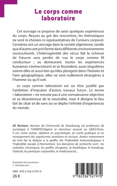 Le corps comme laboratoire (9782336527970-back-cover)