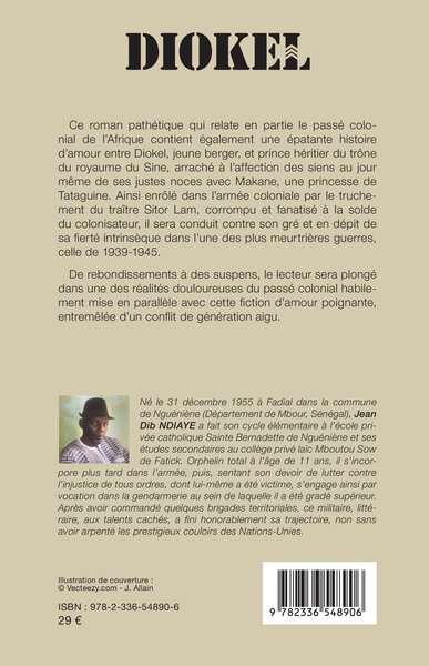 Diokel, Le tirailleur - Roman - Deuxième édition (9782336548906-back-cover)