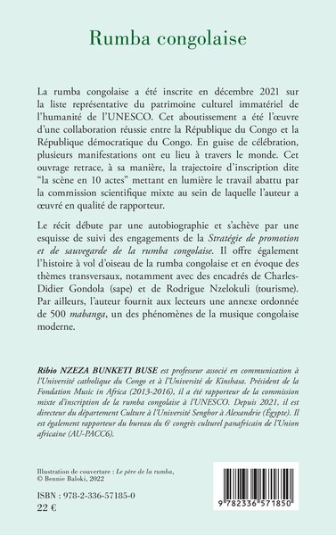 Rumba congolaise, La reconnaissance de l’UNESCO (9782336571850-back-cover)