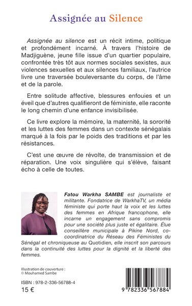 Assignée au Silence, Roman (9782336567884-back-cover)