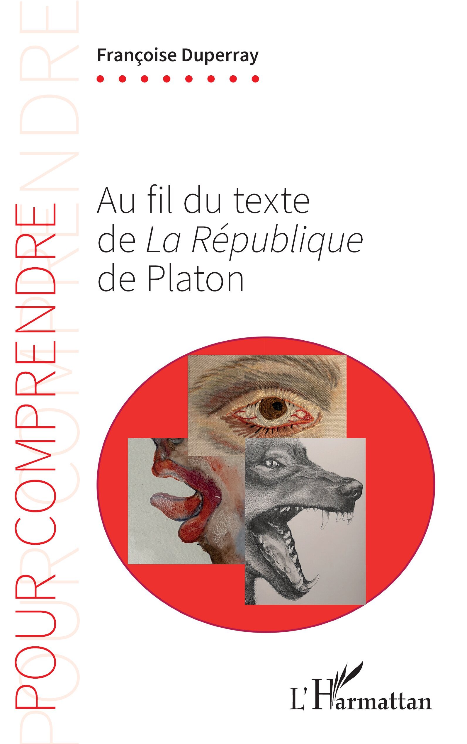 Au fil du texte de La République de Platon (9782336588353-front-cover)