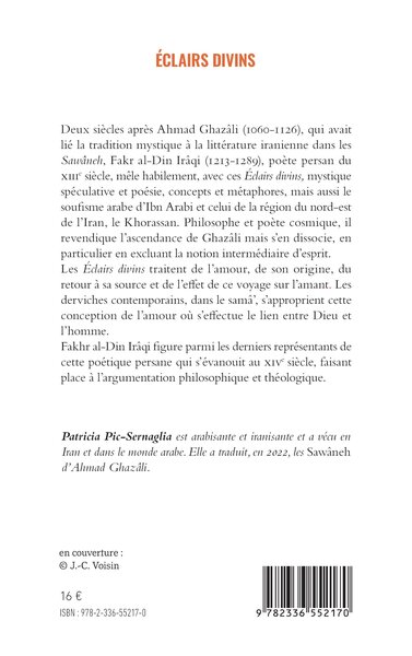 Éclairs divins, Bilingue (9782336552170-back-cover)