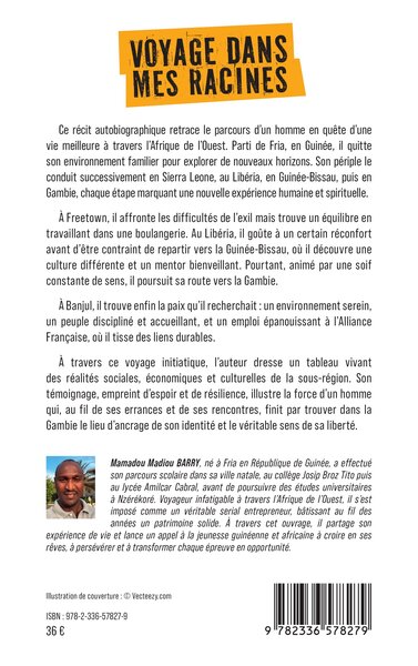 Voyage dans mes racines, Autobiographie (9782336578279-back-cover)