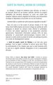 Santé du peuple, avenir de l’Afrique, Le système de santé sénégalais en question (9782336595207-back-cover)