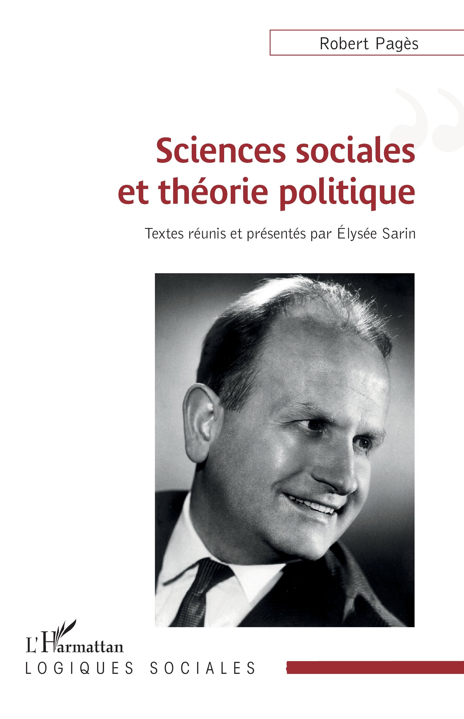 Sciences sociales et théorie politique (9782336563046-front-cover)