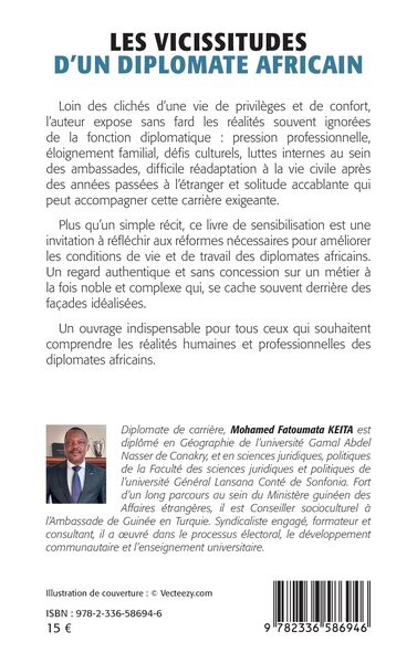 Les vicissitudes d’un diplomate africain (9782336586946-back-cover)