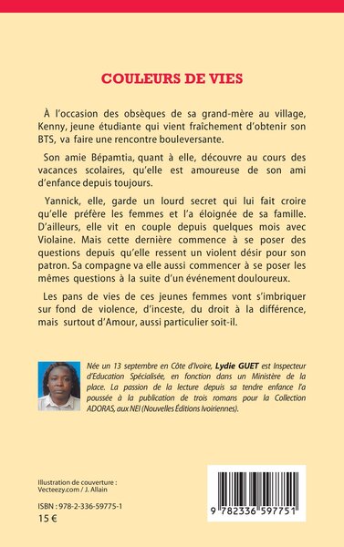 Couleurs de vies (9782336597751-back-cover)