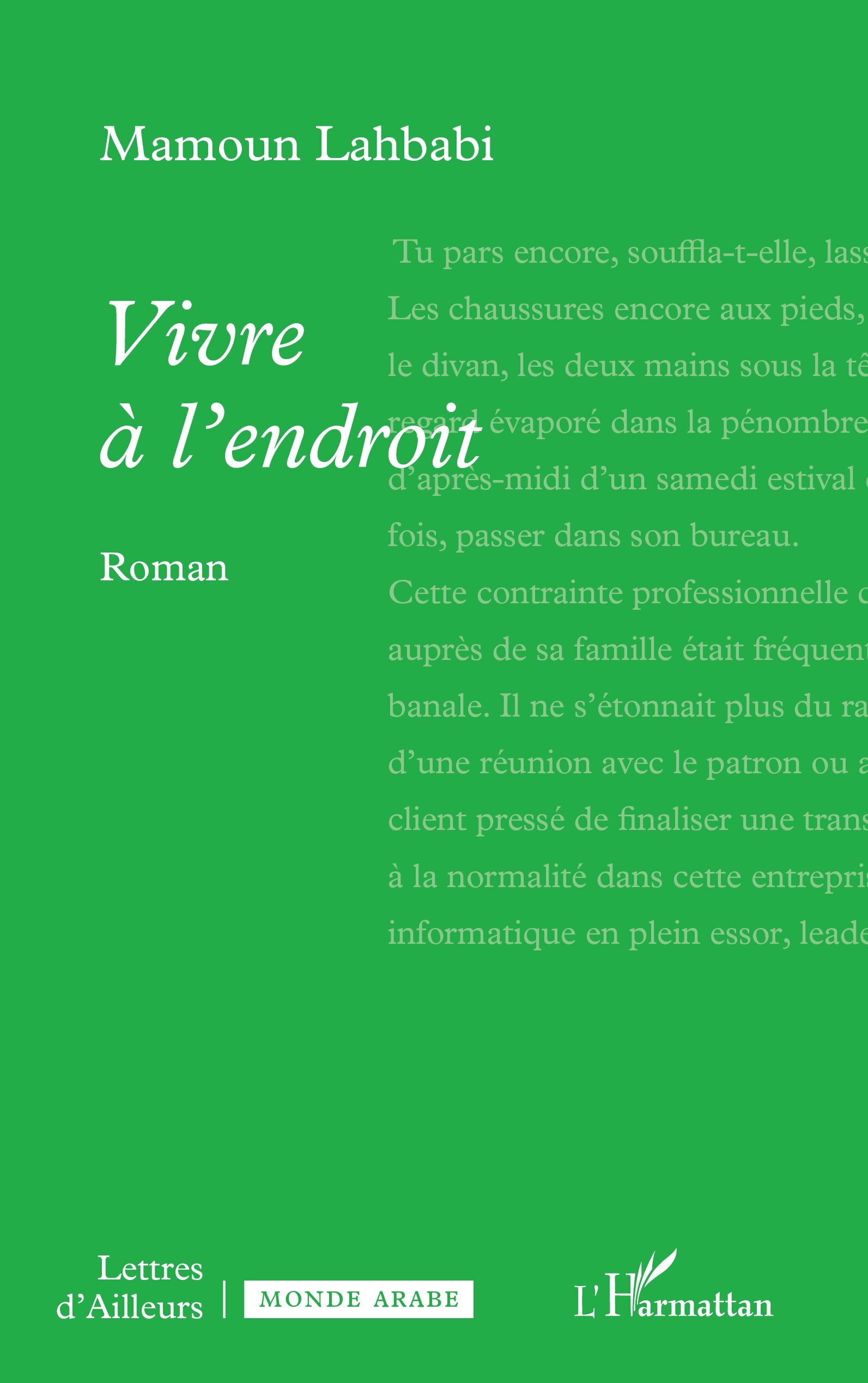 Vivre à l’endroit (9782336576381-front-cover)