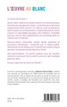L’Œuvre au Blanc, Essai alchimique (9782336535661-back-cover)