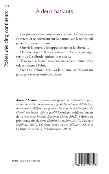 À deux battants (9782336591728-back-cover)