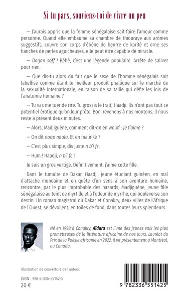 Si tu pars, souviens-toi de vivre un peu (9782336551425-back-cover)