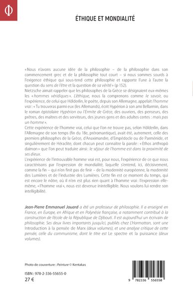 Éthique et mondialité, À propos de l’éthique en ses pays nombreux (9782336556550-back-cover)