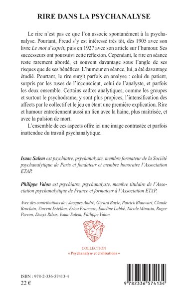 Rire dans la psychanalyse, Est-on autorisé à rire en séance ? (9782336574134-back-cover)