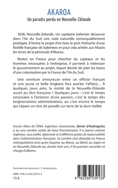 Akaroa, Un paradis perdu en Nouvelle-Zélande (9782336539133-back-cover)