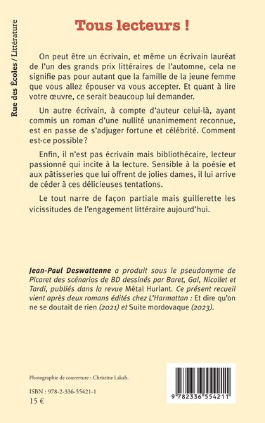 Tous lecteurs ! (9782336554211-back-cover)
