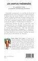 Les vertus théorisées, Un supplément d’âme à l’humanité  contemporaine décadente (9782336563442-back-cover)