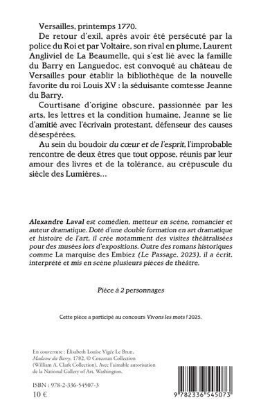 La favorite et le philosophe (9782336545073-back-cover)