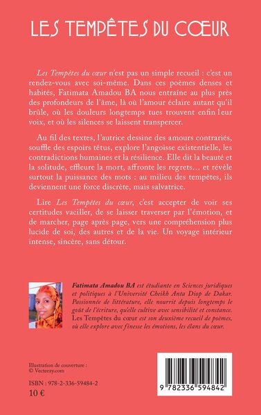 Les tempêtes du cœur (9782336594842-back-cover)