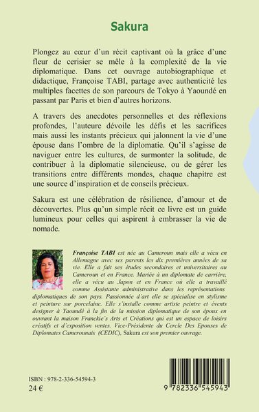 Sakura, Confidences d’une épouse de diplomate (9782336545943-back-cover)